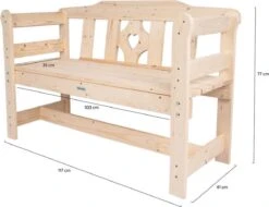 MaximaVida Tuinbank Amelie 120 Cm - FSC Vurenhout -Gardena Verkoop 1200x922 4