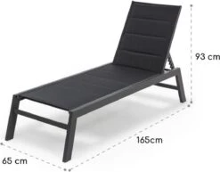 Blumfeldt Renazzo Lounge Ligstoel - Ligbed Voor De Tuin - Aluminium Tuinstoel - 6 Standen - Waterafstotend - Bekleding Van 70 % Pvc En 30 % Polyetheen - Zwart 13 Blumfeldt Renazzo Lounge Ligstoel - Ligbed Voor De Tuin - Aluminium Tuinstoel - 6 Standen - Waterafstotend - Bekleding Van 70 % Pvc En 30 % Polyetheen - Zwart -Gardena Verkoop 1200x940 1