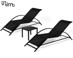 Intimo Ligbeddenset + Tafel - Zwart - 163x60x65/45x45x40 -Gardena Verkoop 1200x960 3