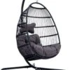 Merkloos Hangstoel Norway - Zwart Wicker & Touw Luxe Egg Hangstoel Met Dikke Antraciete Kussens Met Frame - Inklapbare Basket 1 Merkloos Hangstoel Norway - Zwart Wicker & Touw Luxe Egg Hangstoel Met Dikke Antraciete Kussens Met Frame - Inklapbare Basket -Gardena Verkoop 810x1200 2