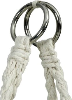 Macramé Hangstoel Beige - Beige Hangstoel - Hangstoel Touw - Hangstoel - Tot 110KG - Eenpersoons Hangstoel - Hang Stoel 1 Persoon - Hangstoel Voor Binnen - Hangstoel Zonder Standaard - Hangstoel Buiten -Gardena Verkoop 863x1200