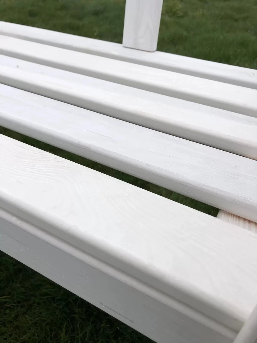 SenS-Line Friesen Tuinbank - Hout - Wit 14 SenS-Line Friesen Tuinbank - Hout - Wit - Afbeelding 12