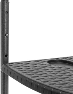 Relaxdays Balkontafel Inklapbaar, Balkon Tafel Rotan, Hangtafel Reling - Zwart -Gardena Verkoop 929x1200