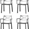 Keter Metalix Tuinstoelen - 4 Stuks - 53,3x60,2x81,3 Cm - Zwart 2 Keter Metalix Tuinstoelen - 4 Stuks - 53,3x60,2x81,3 Cm - Zwart -Gardena Verkoop 965x1200